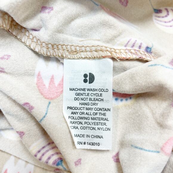 Dot Dot Smile Girl's Brown Floral Tan Short Cap Sleeve Dress Size 3/4 - Picture 4 of 4